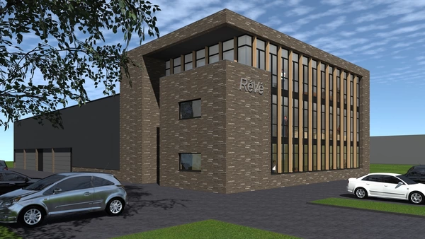 Bedrijfspand met kantoren voor RéVé te Lijnden