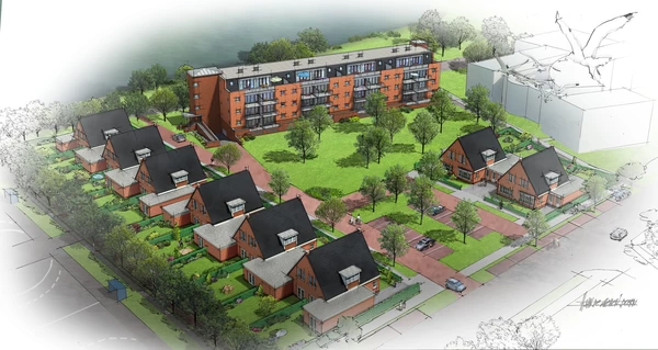 16 woningen en 28 appartementen te Noord-Scharwoude